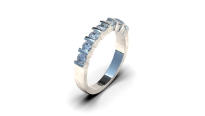 gouden memoire ring met diamant, model AR6 wit