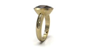 gouden ring met edelsteen, model FR28