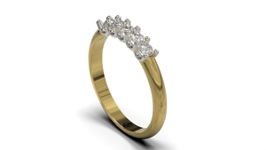 Alliance - Memoire ring met diamant, model AR7
