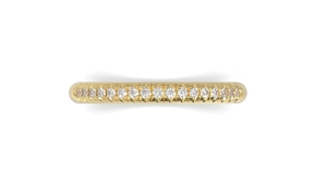 Aanschuifring, Sider, gouden ring met diamant. Model ASR3