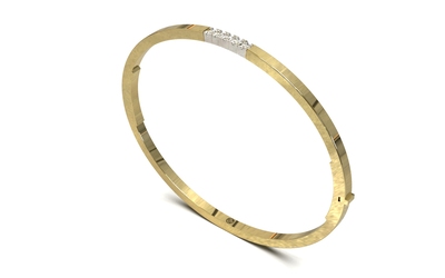 Gouden armband met diamant, Massief model ARM7
