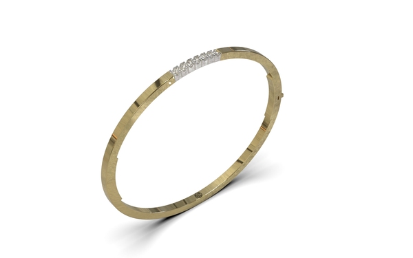 Gouden armband met diamant, 